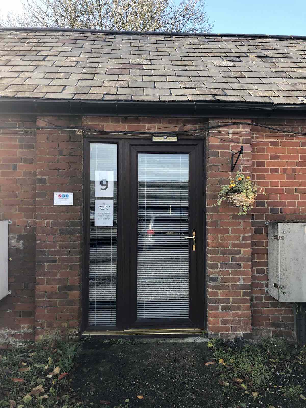 Photo of outside door to counselling room
